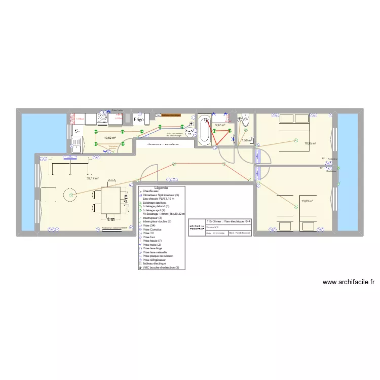 R4 PROJET CFO BONNEFOI. Plan de 9 pièces et 87 m² R4 PROJET CFO BONNEFOI. Plan de 9 pièces et 87 m²