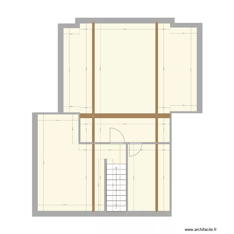Etage Villeurbanne. Plan de 10  et 56 m²
