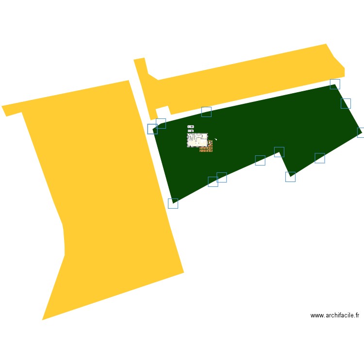 Projet Autreches 02. Plan de 5 pièces et 90 m2