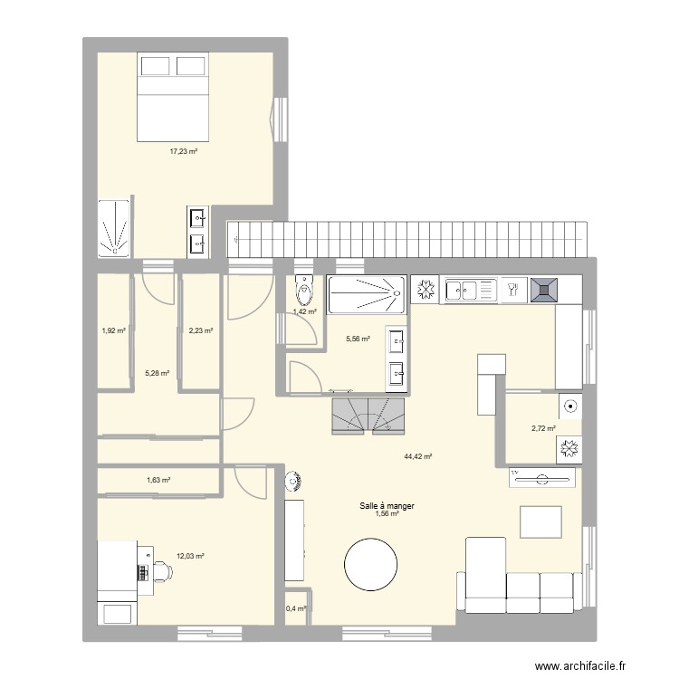 plan gavotte 2. Plan de 12 pièces et 96 m2