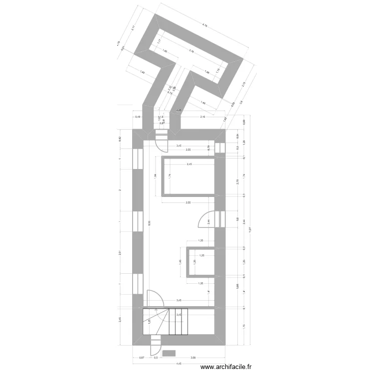 MONOYER SSS. Plan de 5 Pièces et 38 m² MONOYER SSS. Plan de 5 Pièces et 38 m²