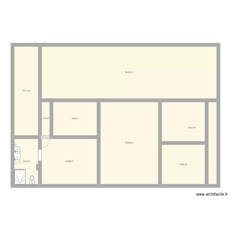 Projet maison. Plan de 