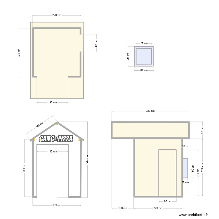 Kiosque ABF. Plan de 0 pièce et 0 m2