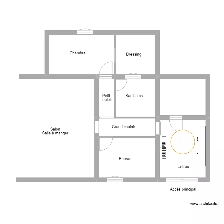 Marl&egrave;ne M Reg entr&eacute;e1. Plan de 