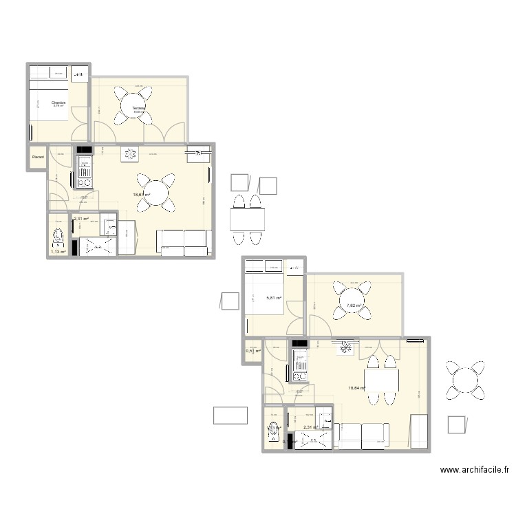 Talmont_ouvert2. Plan de 16 pièces et 73 m2