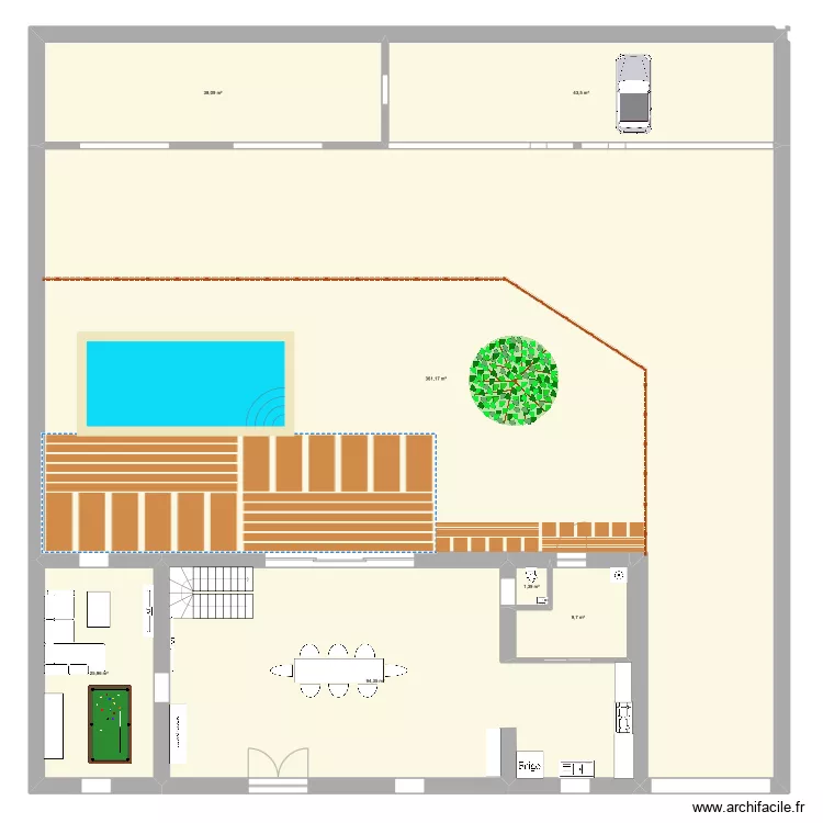 Maison st jean. Plan de 