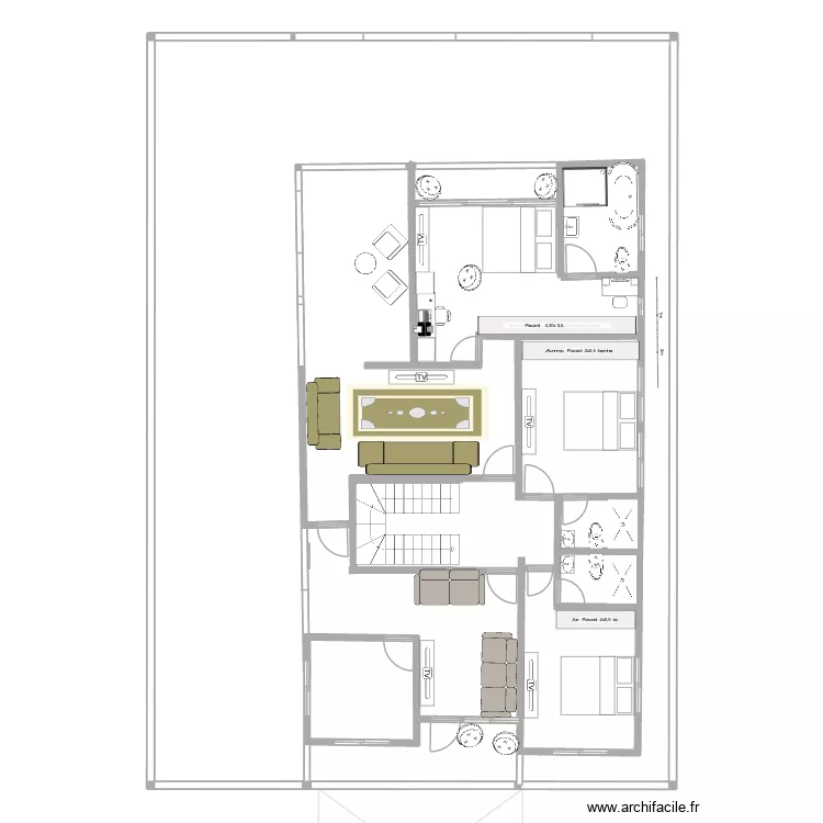 Dakko 2 nd floor. Plan de 6  et 566 m²
