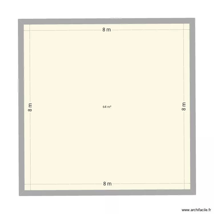Bankolo1. Plan de 1  et 64 m²