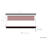 Plan en coupe FACADE NORD OUEST
