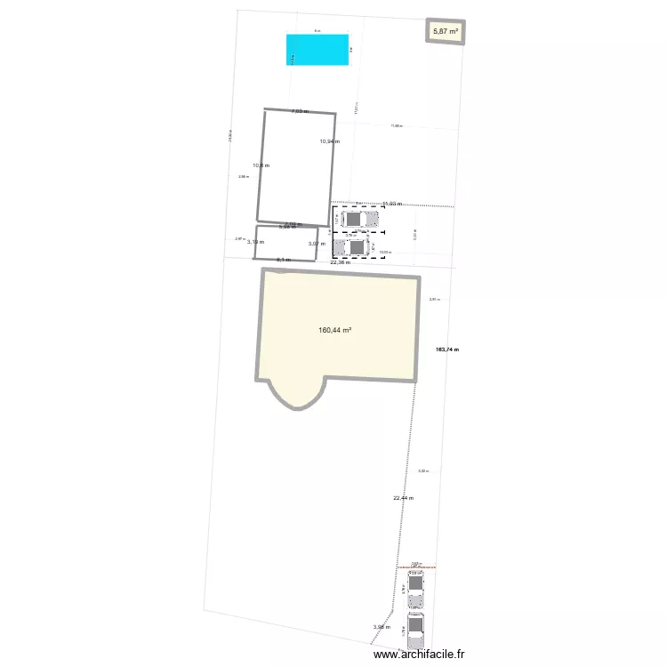 Implantation. Plan de 