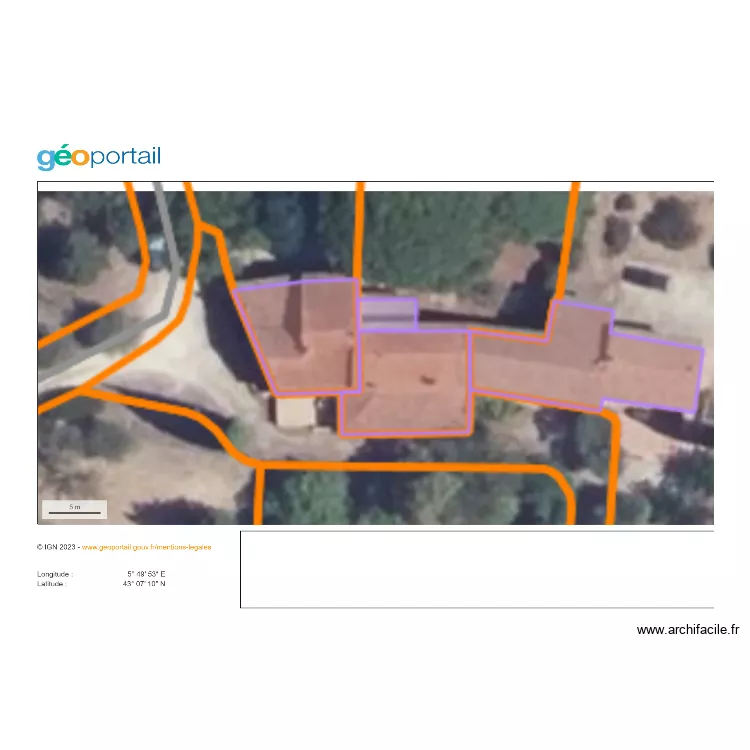 P&eacute;piole 868. Plan de 