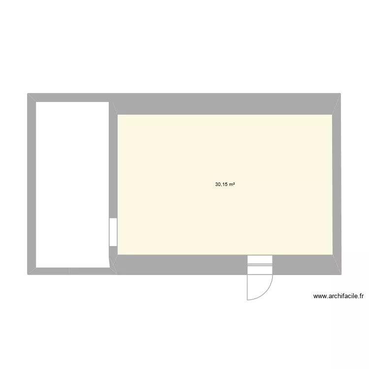 MAISON PLOUMILLIAU. Plan de 1  et 30 m²