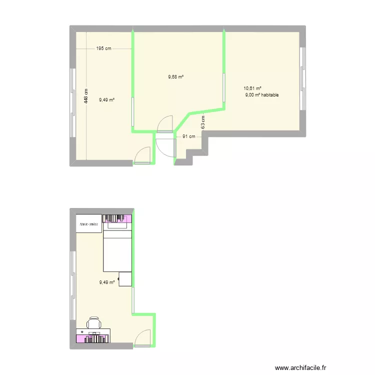 Plan avant / apr&egrave;s 3 + Yossef choice. Plan de 