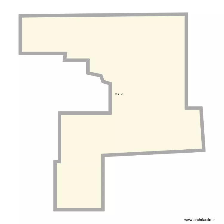 Pan resto. Plan de 1  et 93 m²