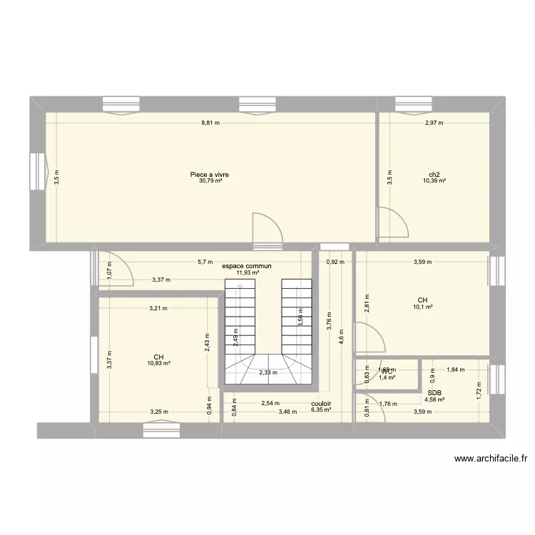 plan 3 maison lnz. Plan de 8  et 86 m²
