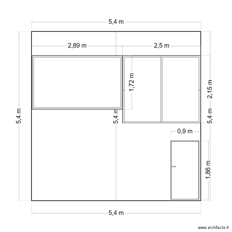 FACADE AVANT. Plan de 0 pièce et 0 m2