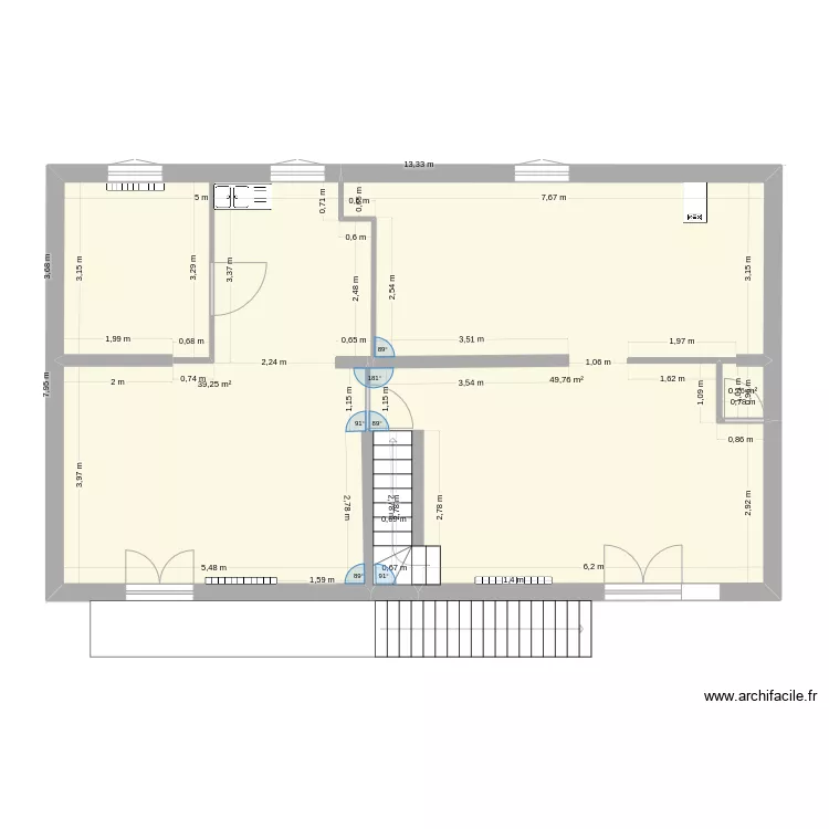 Etage CHAMBARD Charles avant modification. Plan de 0 pièce et 0 m2 Etage CHAMBARD Charles avant modification. Plan de 0 pièce et 0 m2