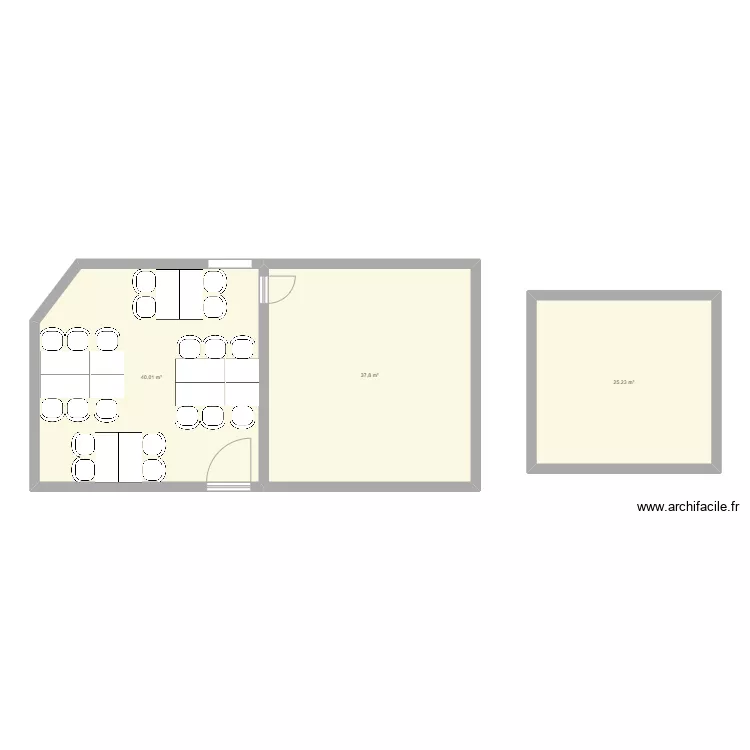 Salles informatiques EPS. Plan de 