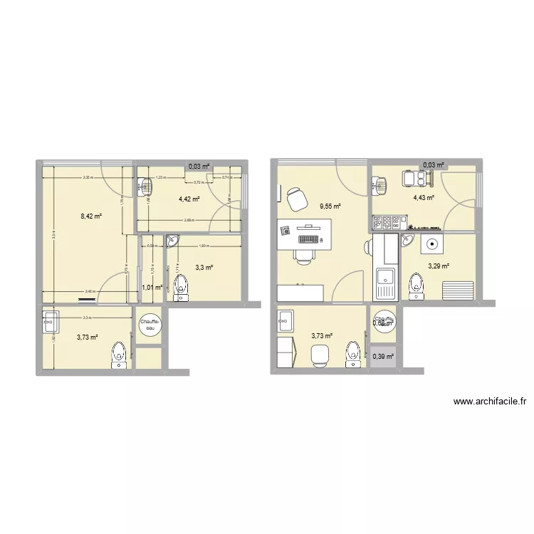 les cjje. Plan de 15 Pièces et 44 m² les cjje. Plan de 15 Pièces et 44 m²