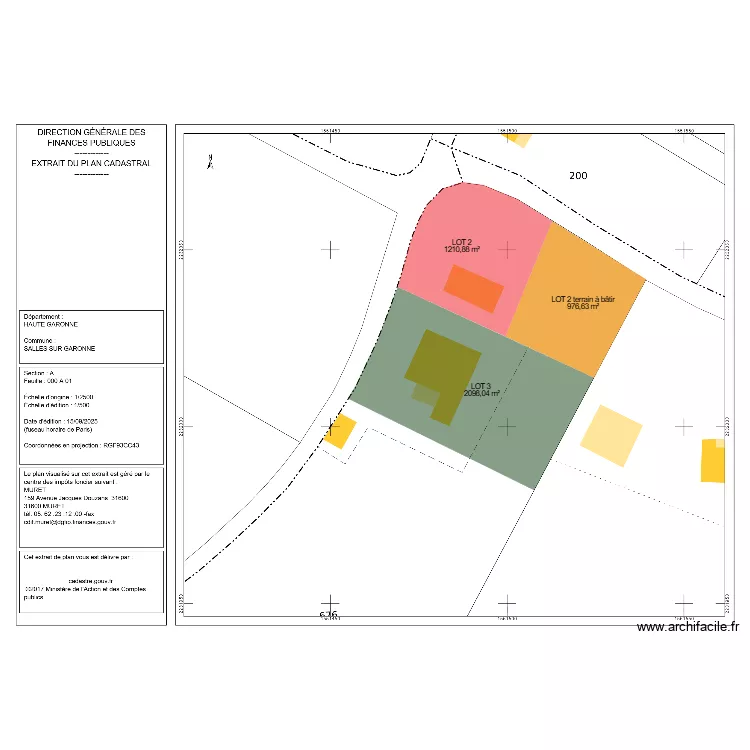 indivision MASSAT. Plan de indivision MASSAT. Plan de