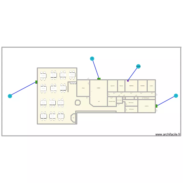 cantine sybanie stylwater. Plan de 