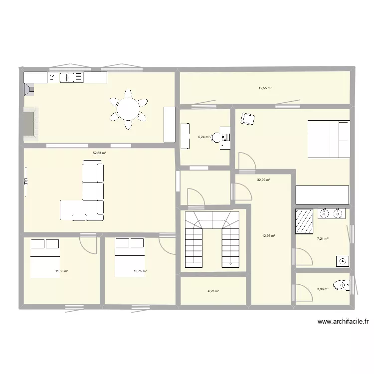 Sarrazin Appart Mami. Plan de 10 et 155 m² Sarrazin Appart Mami. Plan de 10 et 155 m²