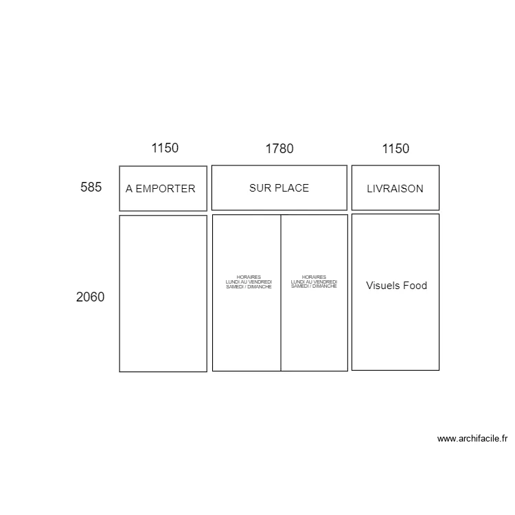 Vitrage Italie. Plan de 