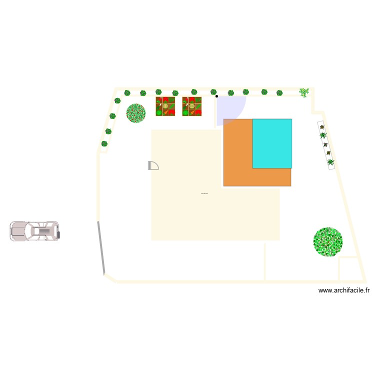 Jardin. Plan de 0 pièce et 0 m2 Jardin. Plan de 0 pièce et 0 m2