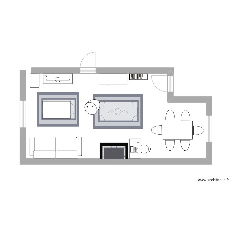 SALON. Plan de 0 pièce et 0 m2