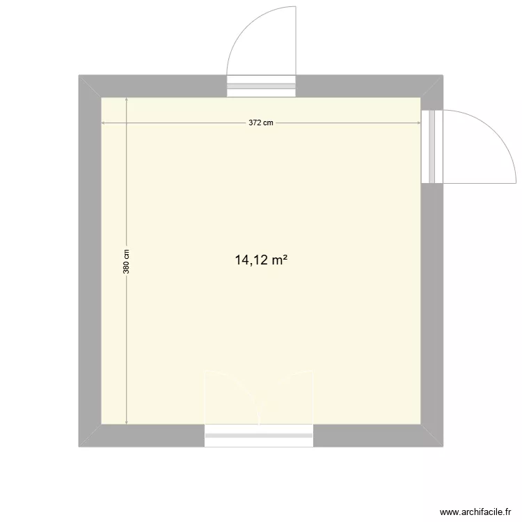 CUISINE 2025 cotes. Plan de 