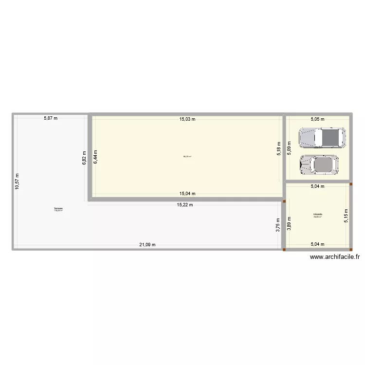 DAVID PLAN DE MASSE. Plan de 4  et 267 m²