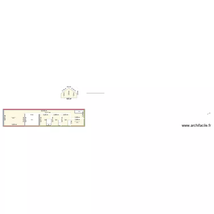 MAISON CHAUSSY 3. Plan de 13  et 203 m²