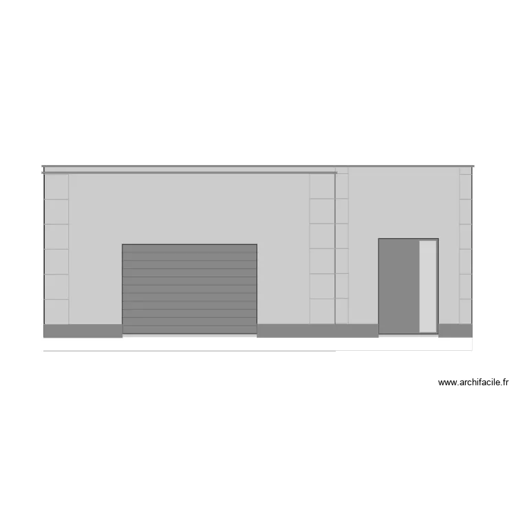 DECO FACADE NORD. Plan de 
