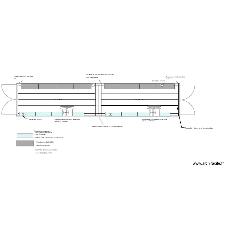 Nexans projet. Plan de 2 Pièces et 29 m² Nexans projet. Plan de 2 Pièces et 29 m²