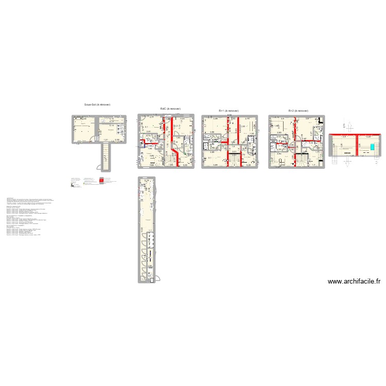 R&eacute;novation 20260127. Plan de 0 pièce et 0 m2