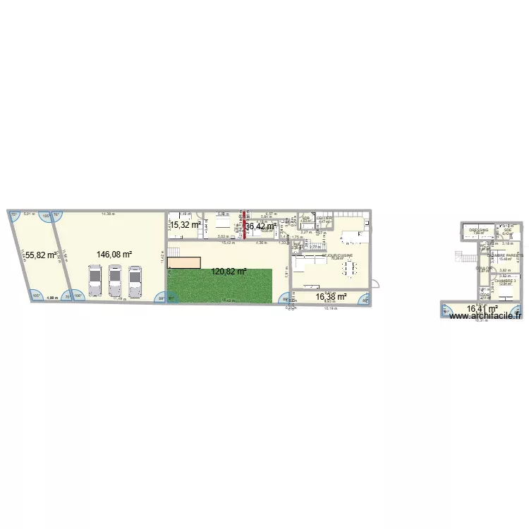 BALARUC 2. Plan de 19  et 551 m²