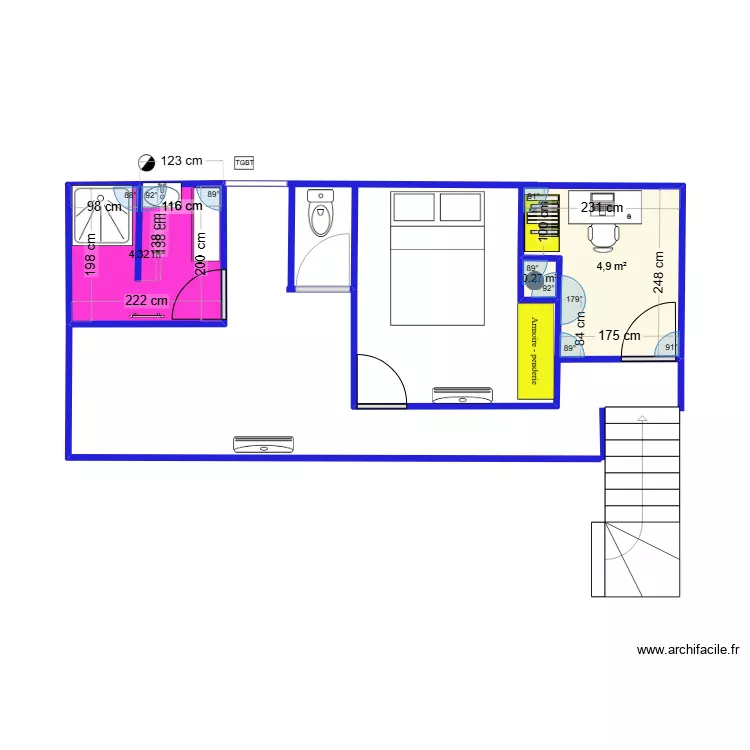 etage 3. Plan de 3 et 9 m² etage 3. Plan de 3 et 9 m²