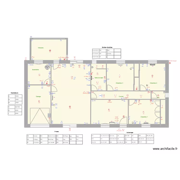 L&eacute;a Maison Gauriac V1. Plan de 13  et 139 m²