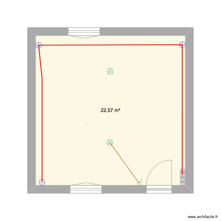 test &eacute;lectricit&eacute;. Plan de 