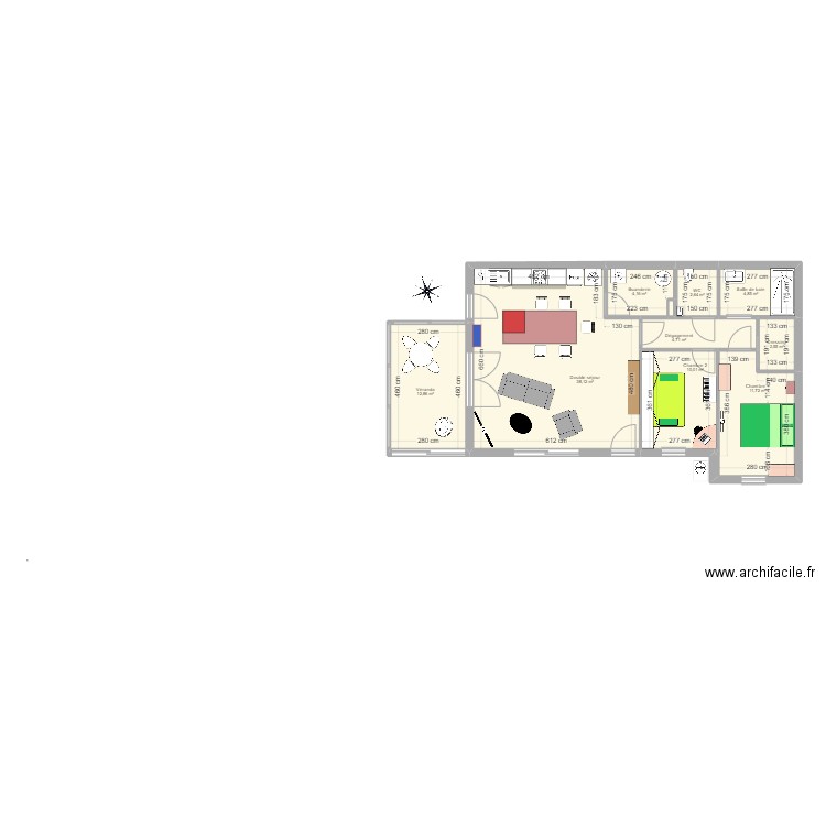 Maison Vias L4. Plan de 10 pièces et 92 m2