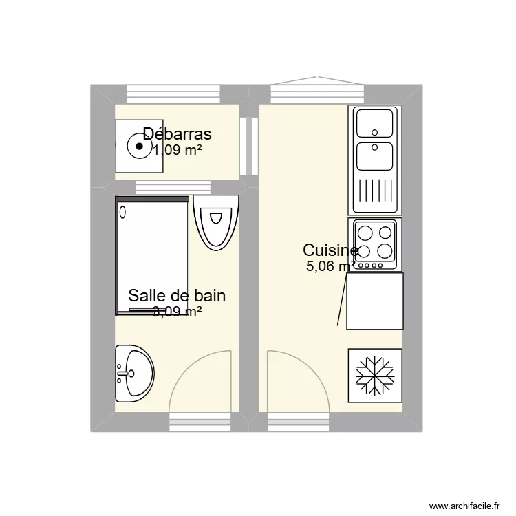 Gavarres_New. Plan de 3 et 9 m² Gavarres_New. Plan de 3 et 9 m²