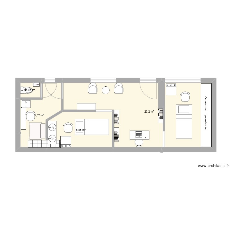 BP 2. Plan de 0 pièce et 0 m2