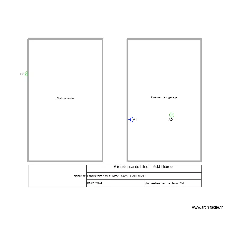annexes bierc&eacute;e. Plan de 