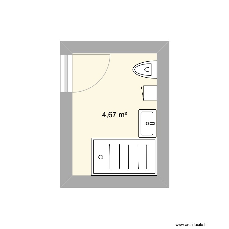 Salle bain bas. Plan de 0 pièce et 0 m2