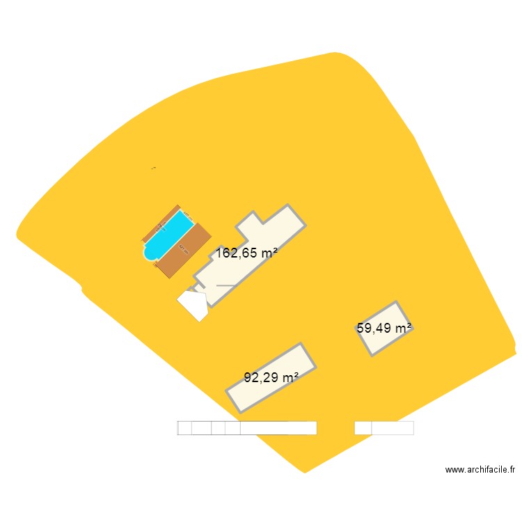 AL107 FACADE. Plan de 3 pièces et 314 m2