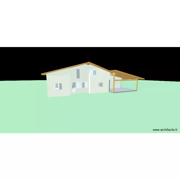 Fa&ccedil;ade Est. Plan de 12  et 280 m²