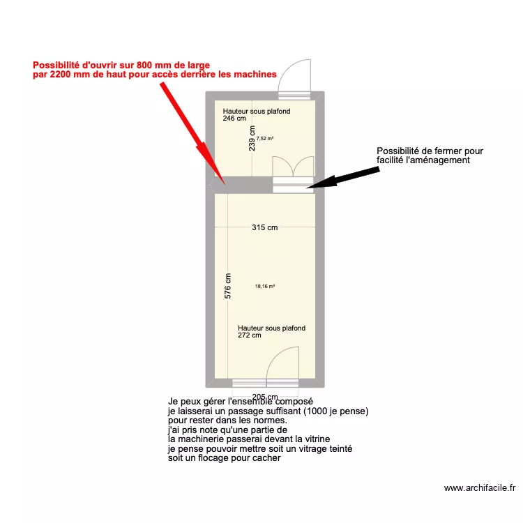 FUTUR LAVERIE GOUTELLE . Plan de 