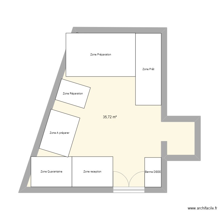 Local SI. Plan de 0 pièce et 0 m2