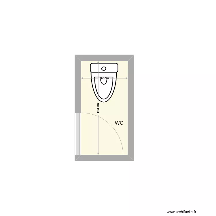 NADAL WC Existant. Plan de 