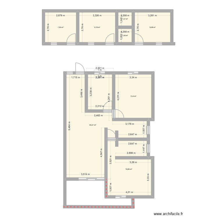armand. Plan de 8 pièces et 102 m2